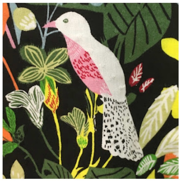 Per Una Bold Tropical Flower & Bird Print with Ruffled Sleeve Top - UK 8 / US 4 - Picture 9 of 16